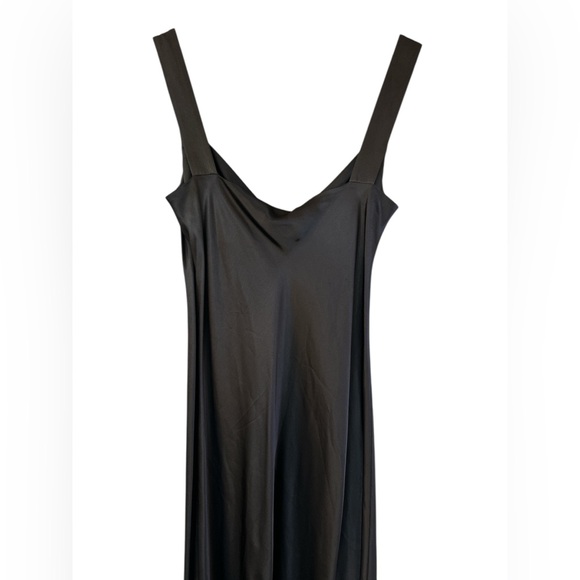 Revolve Protagonist black draped slip dress - Picture 3 of 10